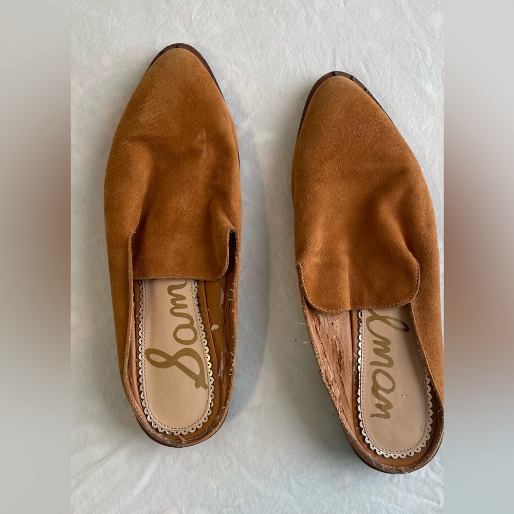 Sam Edelman Brown Suede Mules